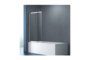 Шторка на ванну Cezares Slider 100 см (SLIDER-VF-11-100/150-C-Cr) раздвижная