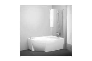 Шторка для ванны Ravak CVSK1 Rosa 140/150 см R (блестящий + transparent)