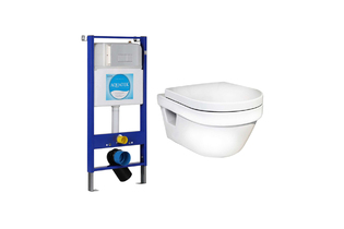 Комплект унитаза Gustavsberg Hygienic Flush с инсталляцией Aquatek