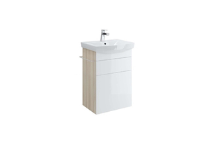 Тумба под раковину Cersanit Smart 50 см (SU-SMA-CA50/Wh) ясень