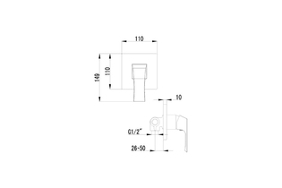 Смеситель встраиваемый для душа Lemark Unit LM4523C