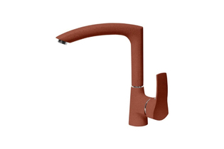 Смеситель для кухни AquaGranitEx C-7040 (334) красный марс