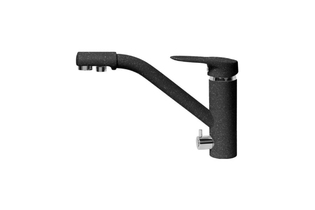 Смеситель для кухни AquaGranitEx C-6040 (308) черный