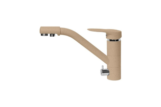 Смеситель для кухни AquaGranitEx C-6040 (302) песочный