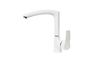 Смеситель для кухни AquaGranitEx C-7040 (331) белый