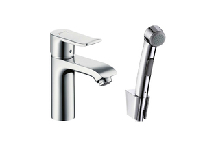 Смеситель для раковины Hansgrohe Metris 31285000 с гигиеническим душем