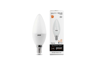 Лампа Gauss LED Elementary Candle 10W E14 теплый свет 3000K