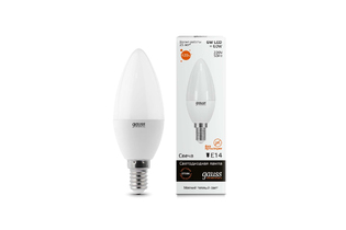 Лампа Gauss LED Elementary Candle 6W E14 теплый свет 3000K