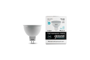 Лампа Gauss LED Elementary MR16 GU5.3 9W холодный свет 4100K