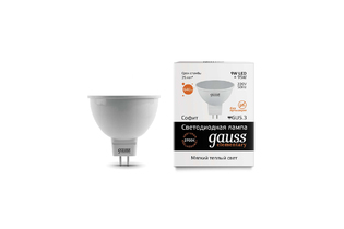 Лампа Gauss LED Elementary MR16 GU5.3 9W теплый свет 3000K