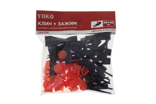 СВП Зажим-Флаг + Клин 40шт 1,4мм (пакет)