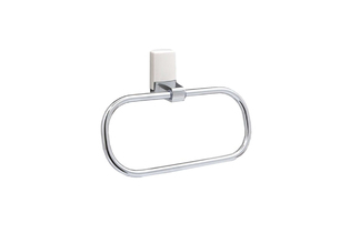 Полотенцедержатель кольцо WasserKraft Leine К-5060WHITE