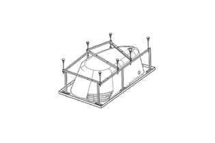 Монтажный комплект Santek к ванне Ибица XL 160х100 см